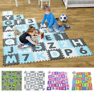 Puzzlematte Kinderteppich Spielteppich Kinder Spielmatte Schaumstoffmatte 36tlg